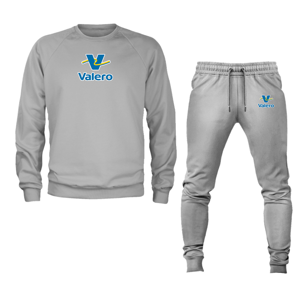 Men's Valero Gas Station Crewneck Sweatshirt Joggers Suit